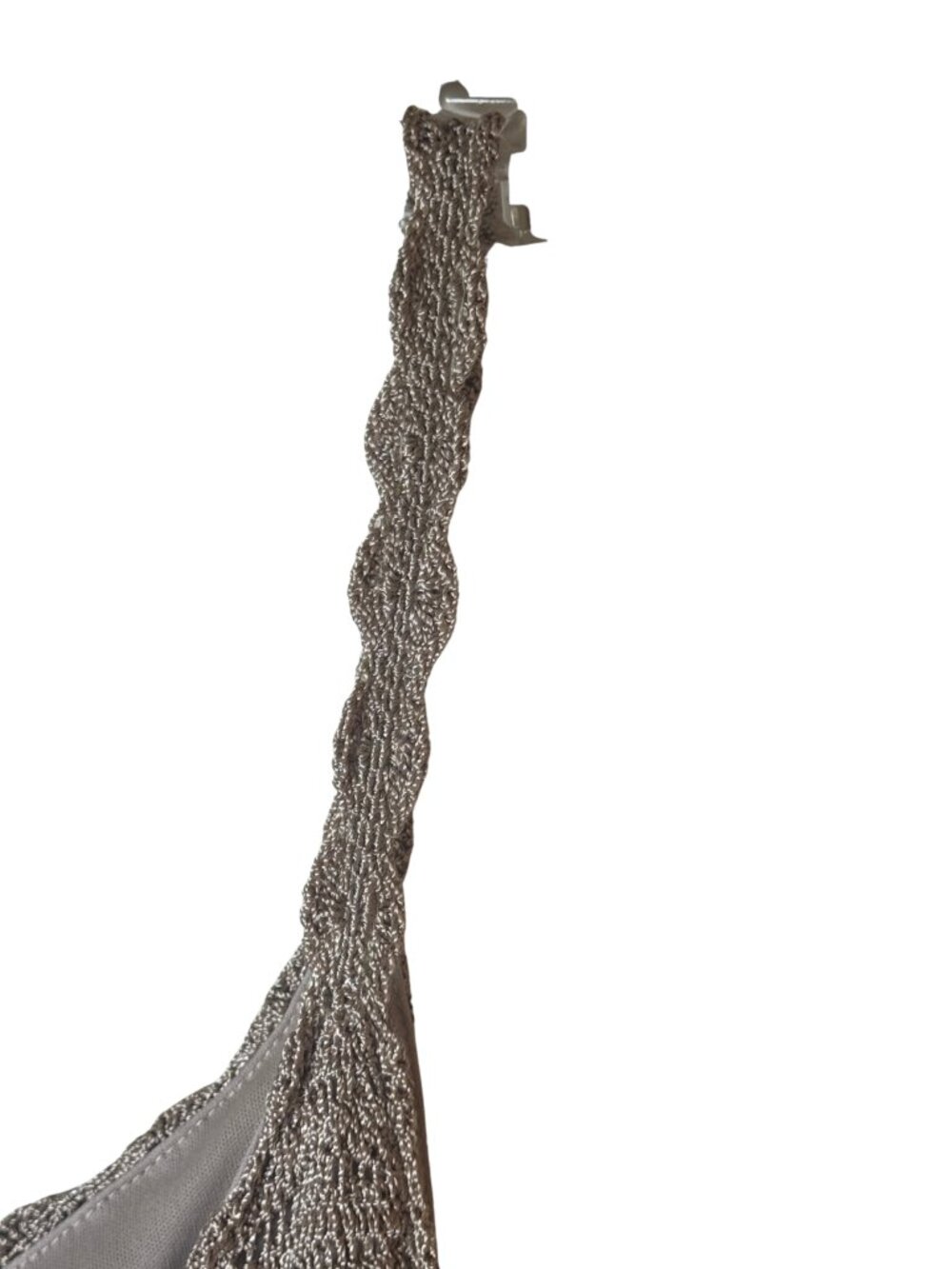Stunning Knit Slip Dress Knit Maxi Dress Taupe Boho Chic‎ Kroshetta Small Lined - Picture 9 of 9